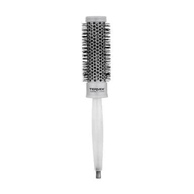 Termix C·Ramic Brosse à Cheveux Thermique Ronde et Transparente, Avec une Technologie Céramique qui Donne un Éclat Supplémentaire aux Cheveux et Prévient les Frisottis, Diamètre Ø28