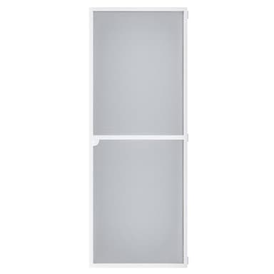 Amig - Moustiquaire pour porte | 100 x 220 cm | Ajustable | Kit complet avec cadre, maille et accessoires | Aluminium et fibre de verre | Blanc/Gris | Protection contre moustiques