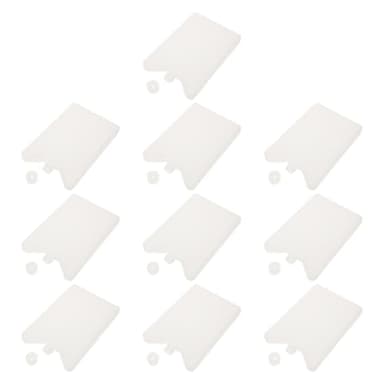 Mikinona Bloc Réfrigérant Commercial 200G 10 Pièces Pains de Glace Réutilisables pour Congélateur et Ventilateurs Accumulateurs de Froid Polyvalents pour Transport et Conservation