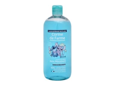 Corine de Farme - Bain Moussant Disney, Stitch - Gel Douche Sels Marins pour Enfant dès 3 Ans - Formulation Clean Beauty, Fabrication 100% Française - 500 ml