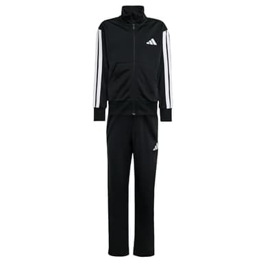 adidas Unisex Kinder ESSENTIALS CLIMACOOL TRACKSUIT, black/white, 11-12 Years