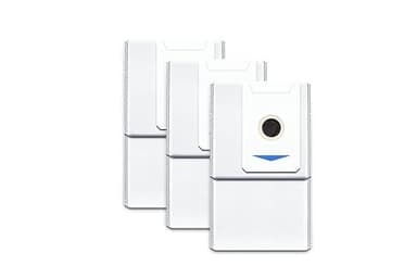 ECOVACS Sacs à poussière antibactériens, pour aspirateur robot DEEBOT T30 PRO OMNI / T30 OMNI, boîte de 3, accessoire d'origine, Blanc