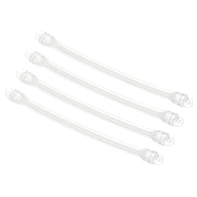 PATIKIL Tennis Amortisseur, 4 Paquet Silicone Vibration Amortisseur Chocs Raquette Corde Amortissement, Blanc