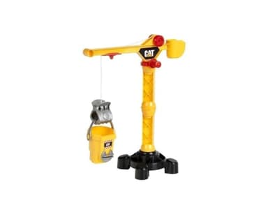 Theo Klein 3256 Caterpillar - Grue de Chantier I Grue avec manivelle pour gauchers et droitiers I Rotation à 360 degrés I Jouet pour Enfants à partir de 3 Ans