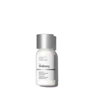 The Ordinary Concentré Crème-en-Poudre de Soufre 10%, Traitement ciblé des imperfections, permet de réduire l'apparence des éruptions cutanées, 5 g