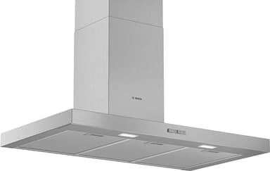 Bosch DWB94BC50 Hotte murale Série 2, 1 moteur, 3 vitesses d'aspiration, 90 cm, Inox