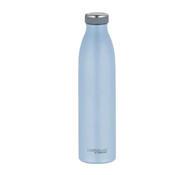 THERMOcafé by THERMOS TC BOTTLE Bouteille isotherme en acier inoxydable résistant aux boissons gazeuses 12 h chaud 24 h froid 0,75 l, anti-fuite, pour l'école, les déplacements et le bureau, bleu
