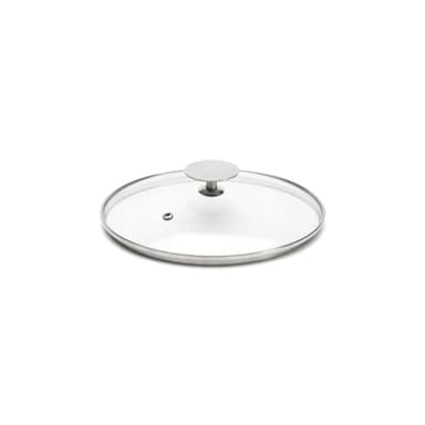 De Buyer - Couvercle en verre avec pontet en inox - Diamètre 18 cm -