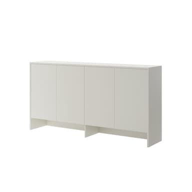 MEBLINI Armoire Suspendue pour lit escamotable Bed Concept - Placard Mural avec rangements et Compartiments - Étagère Murale - BC-11 pour 90x200 Horizontal - Cachemire