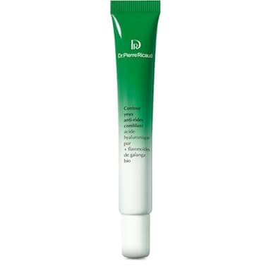 Dr Pierre Ricaud Contour Yeux Anti-Rides Comblant - Crème pour le Contour de l'Oeil à l'Acide Hyaluronique & Galanga Bio - Soin pour Femme Anti Âge & Anti-Rides - 15ml