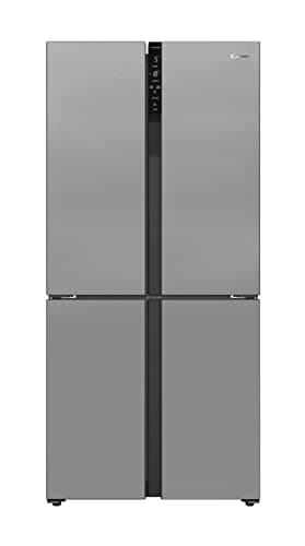 Candy CSC818FX Réfrigérateur combiné - Pose libre, 436L (réfrigérateur 288L + congélateur 148L), 4 portes, No Frost, Gris, Classe F