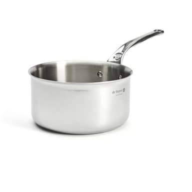 De Buyer - Casserole en inox 5 couches AFFINITY - 20 cm - Fabriquée en France, Sans PFAS, Montée Rapide en Température, Inox 18/10, Tous Feux + Four, Finition Poli Brillant