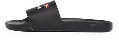 Tommy Hilfiger Claquettes Homme Flags avec Logo, Noir (Black), 41