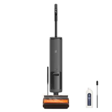 OSOTEK H200 Pro Plus Aspirateur Laveur sans Fil Sec et Humide, Inclinaison180° à Plat, Nettoyage des Bords, Autonettoyage à 100°C avec Séchage à l'Air Chaud, Brosse Anti-Emmêlement pour Sols Durs