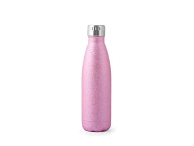 H&H - Bouteille thermos en acier inoxydable 18/10 sans BPA, réutilisable, pour adultes et enfants, bouteille thermos en métal pour boissons chaudes et froides avec motif, 750 ml - Fuchsia/Purpurine