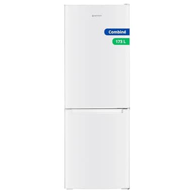 GEDTECH Réfrigérateur combiné congélateur bas 173L GCB173WH - Blanc - Hauteur 143cm