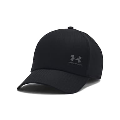 Under Armour M Iso-chill Armourvent Adj Casquette de baseball pour hommes, casquette de sport respirante avec visière, couleur noir/gris