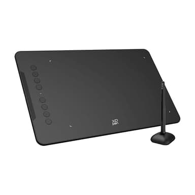 XPPen DECO01V3 Tablette Graphique à Dessin 10x6 Pouces Stylet Passif 16K(16384) Niveaux avec Inclinaison et 8 Raccourcis - Compatible avec Windows/Mac OS/ChromeBook/Android