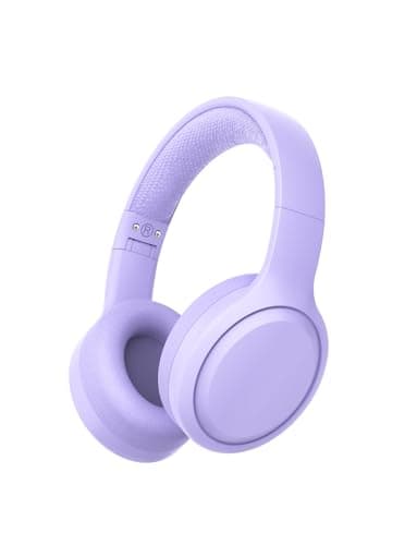 Xunpuls Casque Bluetooth pour enfants, pliable, sans fil, son stéréo avec microphone, 10 heures d'autonomie, Bluetooth 5.3, casque sans fil supra-auriculaire pour enfants et adultes, école en ligne