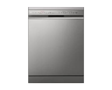 LG QuadWash DF242FPS Lave-vaisselle autonome série 2, Classe D, 14 plafonds, 4 bras de pulvérisation, TrueSteam, EasyRack+, Dual-Zone, Wi-Fi, Inverter Direct Drive, Gris