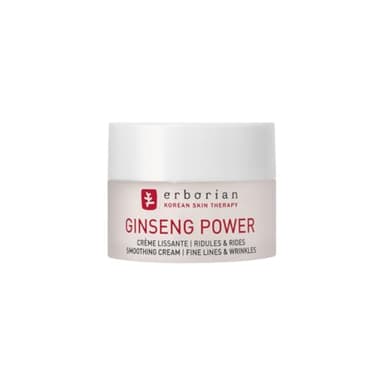 Erborian - Ginseng Power - Crème Visage Lissante Anti-Âge - Lutte contre les Rides et les Ridules - Soin du Visage - Cosmétique Coréen - 15ml