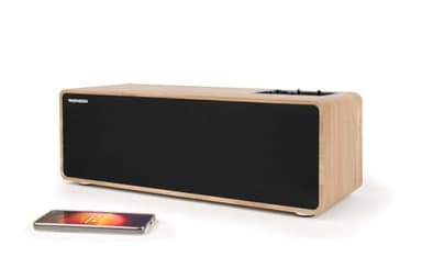 THOMSON Cosy Enceinte 150W Stéréo, Bluetooth 5.3, Lecture USB, Télécommande, recommandé pour Barre de Son TV Home Cinema, Smartphone, Platine Vinyle, PC et Console Jeu Video. en Bois – WS852