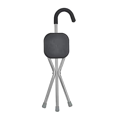 ZAANU Siège de Canne léger Pliant, Canne de Marche, Tabouret de siège, Chaise de Canne de Voyage, Canne de Marche trépied, Canne Pliable Portable avec siège