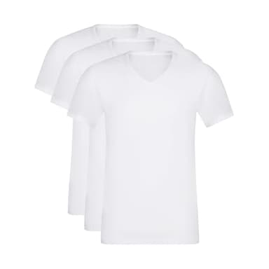 Dim Lot de T-Shirts Ecodim à Manches Courtes et col en V: qualité, Confort et Style Homme x3
