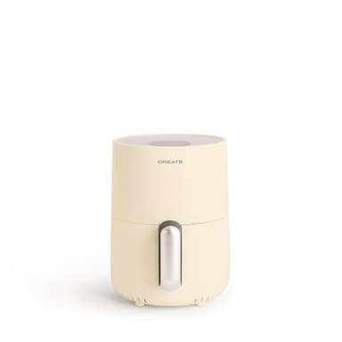 CREATE/FRYER AIR/Friteuse sans huile à air chaude 1,5L Blanc cassé/Panier antiadhésif, sélecteur de température 80-200°, arrêt automatique, sans BPA, programmable, 900W
