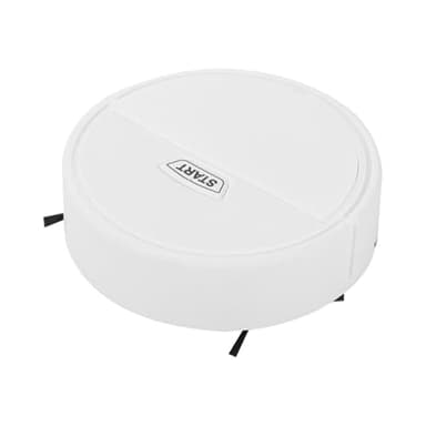 Ungtyb Robot Vacuum Cleaner, Smart Mopping Robotic Cleaner, Robot Vacuum and Mop Combo, Cleaning Robot Vacuum, Smart Obstacle Avoidance Vacuums for Home, Hair, Carpets (White, Black)