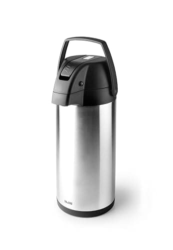 IBILI Bouteille isotherme double paroi en acier inoxydable 5 l, Argent
