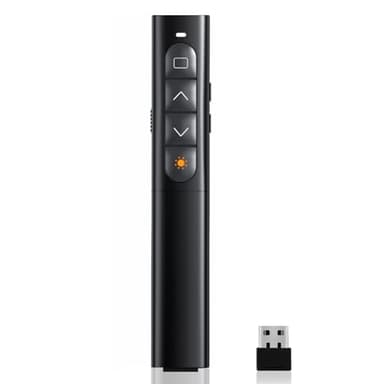 NXPUXP Pointeur du Présentateur Powerpoint,Télécommande de Présentation Sans Fil 2,4 GHz,Telecommande Ordinateur Powerpoint,Convient Pour Ordinateur,PC,Diaporama,Clicker