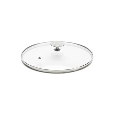 De Buyer - Couvercle en verre avec pontet en inox - Diamètre 28 cm -