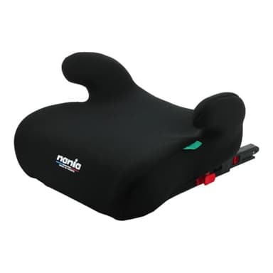 Nania – Rehausseur fixations isofix ALPHIX 126-150 cm R129 i-Size – Pour les enfants de 8 à 12 ans – Fabrication Française - Avec accoudoirs (Access noir)