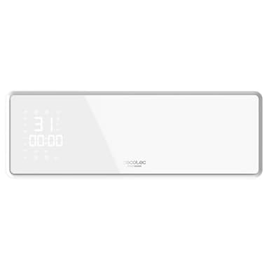 Cecotec Chauffage Céramique Mural avec Écran LED et Télécommande Ready Warm 5310 PowerBox Ceramic. 2000W, 3 Modes, Minuterie 24h, Oscillation, IP23, Kit de Montage, Couverture 20m²