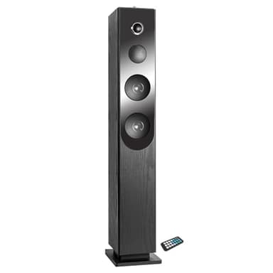 Tour de Son Blacktower+ avec Lecteur CD, Bluetooth, FM et USB, 100W + télécommande
