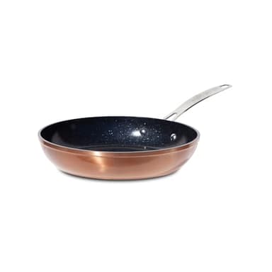 Nuwave Poêle à frire en céramique Blue Duralon 20CM, sans PFAS, lavable au lave-vaisselle, au four et à l’induction, résistante aux rayures, infusée de diamant et poignées résistantes à la chaleur