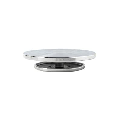 Plateau tournant en céramique de 15 à 30 cm - Support à gâteau en aluminium - Outils en argile - Disque rotatif pour école - Plaque rotative en céramique - Pour gâteaux et poteries
