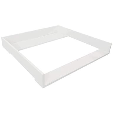 PuckDaddy - Plan à Langer Espen Compatible avec la Commode IKEA Malm et similaires - Plan pour Table à Langer de 80x78x10 cm en Bois Blanc avec matériel de Montage pour la Fixation Murale