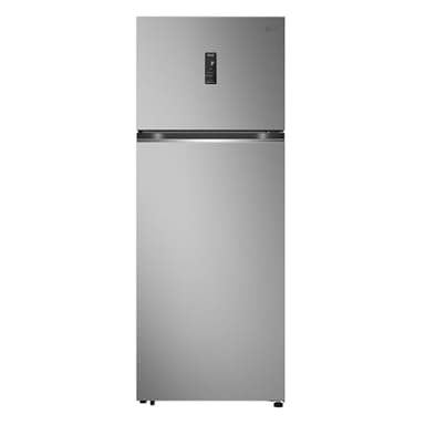 LG GTBV44PYBKD Réfrigérateur double portes 70 cm Classe E 461L Connectivité WiFi avec application Thinq connexions plates, technologie de refroidissement porte et linéaire, écran externe, compresseur