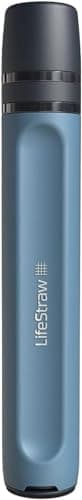LifeStraw Peak Series - Paille filtrante Personal Water pour filtration, urgence, survie, et hydratation ultra-légère ; Sans BPA, Mountain Blue (bleu)