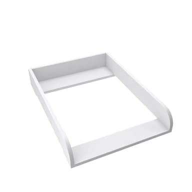 regalik Plan à Langer pour Malm d'IKEA, Extension pour Commode de 48 cm, Amovible, Plan à Langer avec Façades Arrondies, Blanc, 72 cm x 54 cm