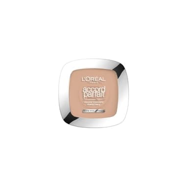 L'Oréal Paris - Poudre Fondante Perfectrice Bienfaisante - Enrichie en Pigments Minéraux & Acide Hyaluronique - Tous les Types de Peaux - Accord Parfait - Teinte : Beige (4.N) - 9 g