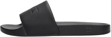 Tommy Hilfiger Claquettes Homme Print Tumble avec Logo, Noir (Black), 42
