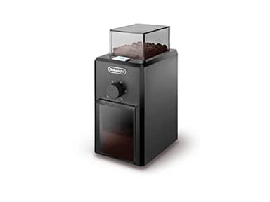 De'Longhi KG79 Moulin à Café Electrique, Broyeur pour Grains de Café avec Réservoir d'une Capacité de 120 g, 110 W, Noir
