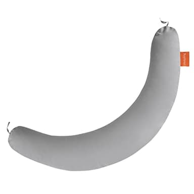 sleepling Coussin d'allaitement 40 x 190 cm - Long coussin de grossesse - Coussin de positionnement - 100 % microfibre - Lavable à 60 °C - Ökotex - Gris