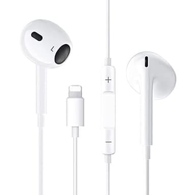 Écouteurs Intra-Auriculaires pour iPhone,écouteurs filaires stéréo HiFi avec Micro et contrôle du Volume intégrés,compatibles avec iPhone 14/13/13 Pro/12 ProMax/11/11Mini/XS /XS Max/XR/X/SE/8/7 Plus