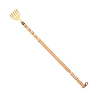 Colcolo Gratte-Dos en Bois avec Poignée Calebasse, Grattoir à Dos Long 47 cm, Design Ergonomique pour Zones Difficiles, Outil Manuelle pour Personnes Âgées et Autonomie, Cadeau Utile pour Seniors