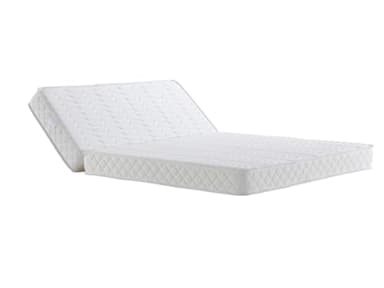 Literie Julien Matelas Ferme pour Tous BZ 140x190 x 15 cm + Oreiller Visco - Découpe Assise 60 cm - 5 Zones de Confort - Très Respirant