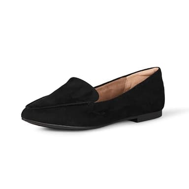 Amazon Essentials Mocassin Femme, Noir Micro Suède, 37 EU